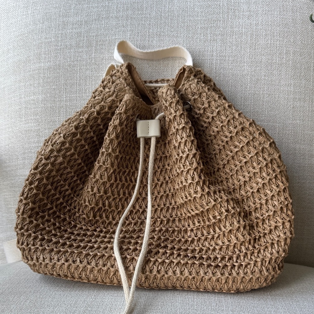 Gap kids Tan Woven backpack NWOT